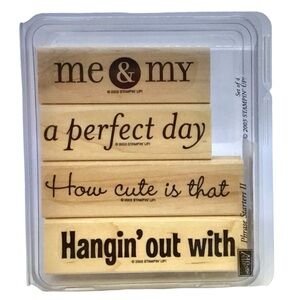 Stampin’ Up! “Phrase Starters II” Rubber Stamp Set (2003)